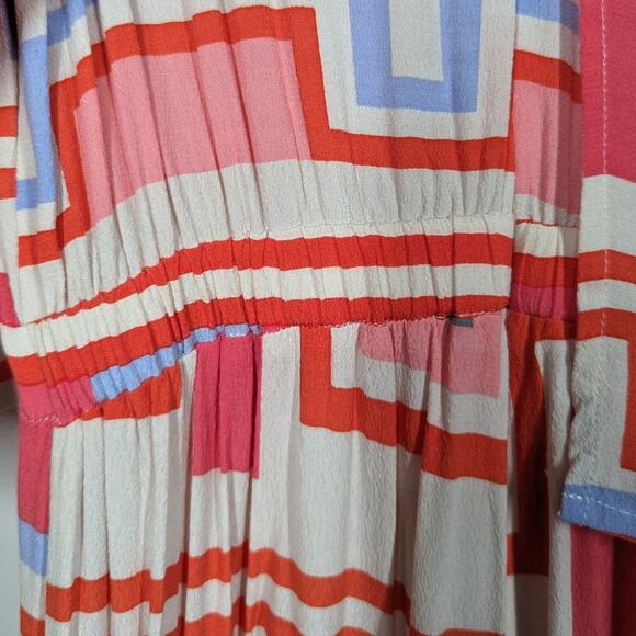 Mister Zimi Clover Jumpsuit Party Print Sleeveless Wide Leg Size 6 Preowned - Picture 14 of 15